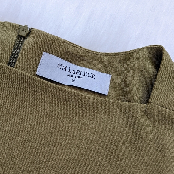 MM Lafleur The Pauline Dress In True Olive | Size 0P/XS - Picture 3 of 15